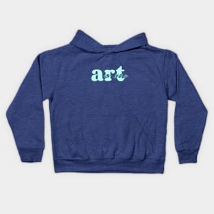 Art is life (blue) Kids Hoodie